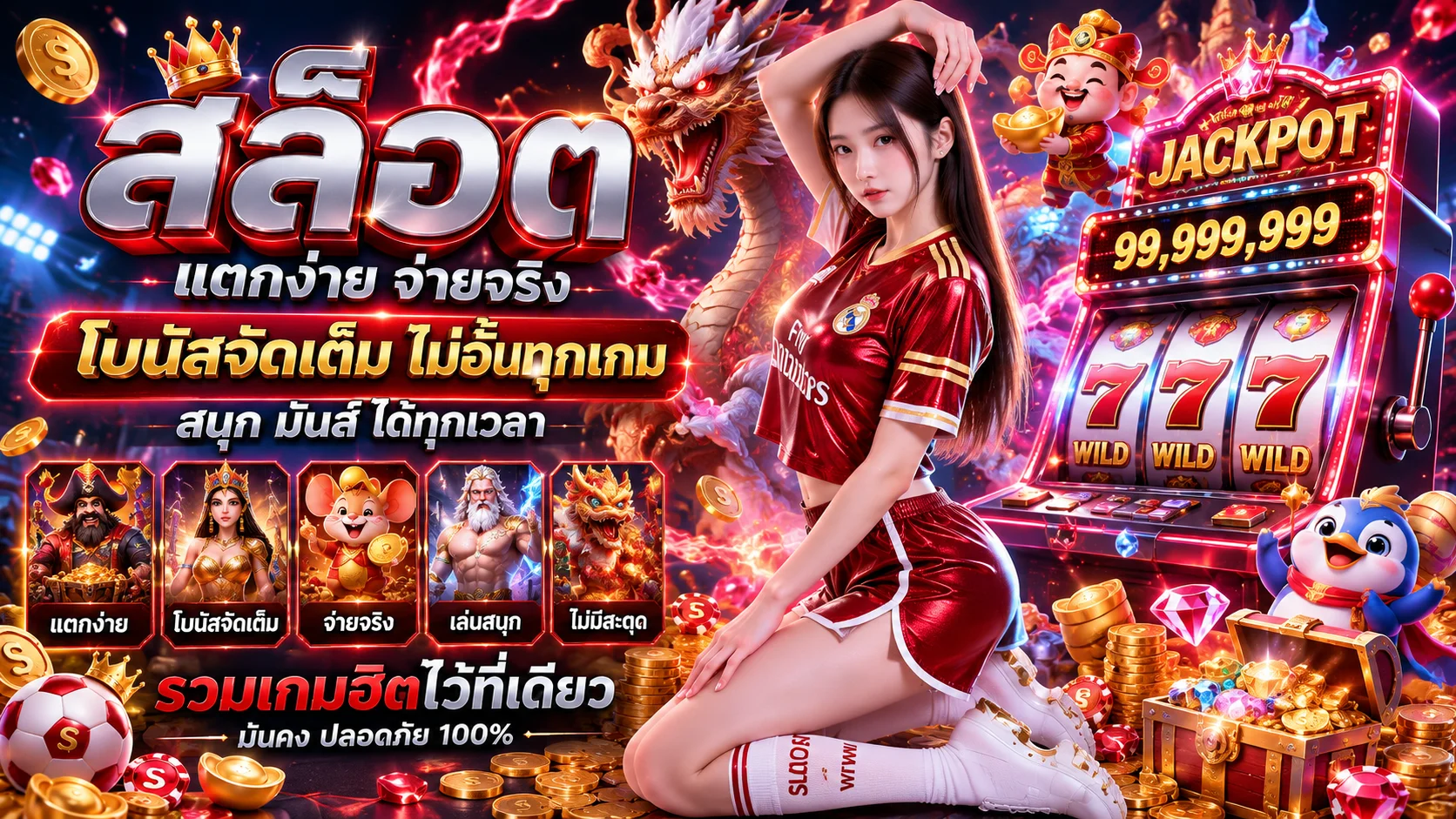 สล็อตออนไลน์ DRAGON444 รวมเกมค่ายดังกว่า 20 ค่าย
